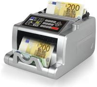 Contador de dinero con recuento de valores para billetes mixtos y no clasificados - Display Contador de billetes con UV/MG/IR/MT, detección de falsificaciones, contador de dinero, 1000 billetes/min