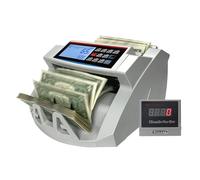 Contador de dinero multidivisa 2100D con detector billetes y calculadora,Clasificación precisa(Szary)