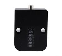 Contador de disparos mecánico, contador de conteo de moldeo por inyección de mano de 7 dígitos para seguimiento de ciclo de plástico, Clicker manual de producción industrial (cuadrado)