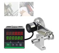 Contador de Distancia Digital Contador de Metros Digital electrónico, Contador de Longitud de 0 a 99999 con Soporte de Resorte y Rueda Antideslizante de aleación de Aluminio, Tiempo de salid