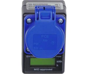 Contador de energía y horas en caja de enchufe SG-EH100MID (calibrado)
