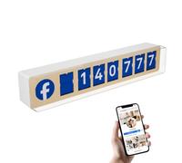 Contador de fans de Facebook en tiempo real, WiFi, 7 dígitos