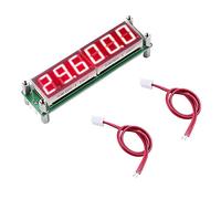 Contador de frecuencia Digital PLJ-6 -H Pantalla 1MHz-1000MHz Fuente Verde Alta Velocidad de 0.1s con VC-TCXO con compensación de Temperatura para medición de frecuencia (Fuente retroiluminada roja)