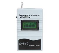 Contador de Frecuencia Portátil GY560 50MHz-2.4GHz, Medidor de Radiofrecuencia Bidireccional con Pantalla LCD, Herramienta de Medición para Radio de Coche, Barco, Hotel y Comunidad, Antena Plegable