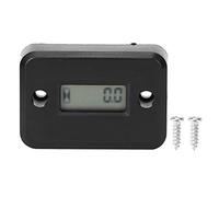 Contador de horas de vibración del tacómetro de la motocicleta Temporizador de motor impermeable para motor de gas ATV ABS negro 99999H Rango de sincronización con pantalla LCD
