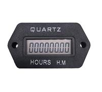 Contador de horas digital LCD Contador de tiempo acumulado 999999.59 snap in Vehicle Boat Truck Motocicleta para generador DC 12-36V
