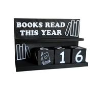 Contador de lectura de libros - Moderno diseño ABS - Rastreador de lectura de libros | 3D Lectura Challenge Bloc Marcadores de Bloque de Bahía para Adultos, Profesores, Niños, Biblioteca Doméstica