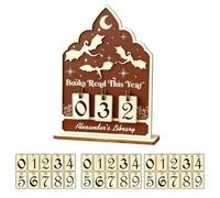 Contador De Lectura De Libros, Pantalla Versátil, 1 Juego, Contador De Libros Leídos Este Año, Decoración De Estantería Con Rastreador De Contadores, Diseño Interactivo Y Divertido, Para Maestras, Muj