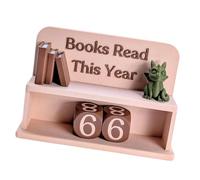 Contador De Lectura De Libros, Rastreador De Lectura Motivacional, Marcador De Puntuación De Libros Decorativo, Letrero De Biblioteca Divertido Para Amantes De Los, De Biblioteca De Mesa