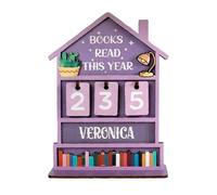 Contador de lectura de madera, ayuda para lecturas, adecuado para uso en biblioteca, oficina en casa, fomento de buenas rutinas de lectura, rastreadores de madera diarios