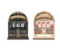 Contador de libros con texto en inglés "Read This Year", rastreador de libros, letrero decorativo alentador y divertido de lectura, práctico desafío de lectura, decoración de estantería, contador de