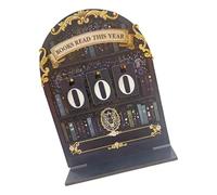 Contador de libros de madera que promueve hábitos de lectura ecológicos, operaciones simples, rastreadores de lecturas para el hogar, escuela, biblioteca, ayuda a la biblioteca, rastreadores de madera