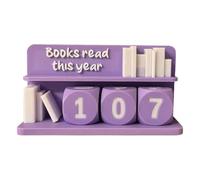 Contador De Libros Impresos, Alienta Hábitos De Lectura, 13x8 Cm, Rastreador De Visualización De Lectura, Rastreador De Libros De Escritorio, Diseño Portátil, Para Bibliotecarios, Lectores, Mujeres, E