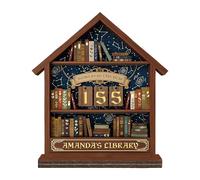 Contador de Libros Leídos en el Año en Curso,Decoración en Madera para Mostrar tu Meta de Lectura | Cartel de Libros Leídos Este Año - para Maestras Mujeres Bibliotecarias Lectores Niños Amantes de la