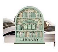 Contador De Libros Leídos - Escultura Desafío Literario Madera Natural - Incluyendo Pastillas Encriptadas Decoración Linterna Temática Lectura Anual | Para Biblioteca Personal, Círculo Lectura