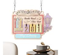 Contador De Libros Leídos Este Año Accesorios De Estantería De Biblioteca