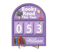 Contador de Libros leídos Este año, de Mesa de Madera, hasta 999 Libros, Contador de Objetivos de Lectura, para Estudio, Lugar de Trabajo, Biblioteca, Estante, rincón, hogar, Sala de Estar