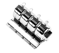 Contador de mano de metal, no requiere batería, capacidad de conteo, reutilizable, industrial para seguimiento de asistencia, inventario, contador de mano mecánico