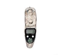 Contador de mano electrónico de grano de madera con pantalla digital LCD para meditación y oración, contador de cuentas portátil para práctica espiritual, herramienta ligera de fitness y atención