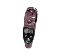 Contador de mano electrónico de grano de madera con pantalla LCD, contador digital móvil de cuentas para meditación, oración y prácticas de atención plena (nueces)
