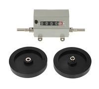 Contador de Medición Metros Cuerda Contador de Longitud de Cable Metal 1 Pieza Rueda Giratoria 5 Dígitos 0 9999.9 Contador de Longitud Velocidad Máxima 350 Rpm Reinicio Gris
