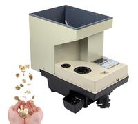 Contador de monedas de 1200 unidades/min,contador y clasificador automático de monedas,para la mayoría de los tipos de monedas, con tolva grande,máquina contadora de monedas con pantalla LCD. CS-400