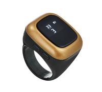 Contador de Oración Multifuncional con Anillo y Pantalla Digital Inteligente, Reloj Despertador con Contador de Dedo, Contador Al-Fatiha S