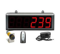 Contador de pantalla digital con memoria de apagado, sensor LED contador 0-999999, rango de 30 cm/70 cm/5 m para transportadores de fábrica y líneas de embalaje