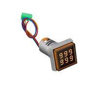 Contador de pantalla digital con orificio de ventilación LED retroiluminado cuadrado contador medidor de respuesta rápida 0-999999