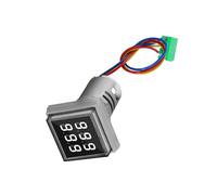 Contador de pantalla digital con orificio de ventilación LED retroiluminado cuadrado contador medidor de respuesta rápida 0-999999