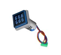 Contador de pantalla digital con orificio de ventilación LED retroiluminado cuadrado contador medidor de respuesta rápida 0-999999