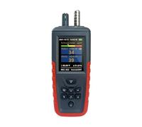Contador de partículas Polvo en el Aire 3/6 Canales, Sensor monitorización, medidor Temperatura y Humedad PM2.5/10, Detector concentración Calidad del Monitora de Taller(TC8200)