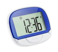 Contador de pasos del podómetro - Pantalla LCD grande con clip | Rastreador de distancia para caminar, monitor digital de quema de calorías, reloj de actividad física portátil y salud diaria para pers