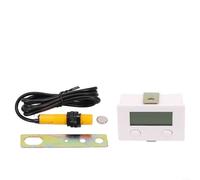 Contador de perforaciones electrónico industrial de 5 dígitos con interruptor de sensor y panel de reinicio externo para contar con precisión en la fabricación y pruebas (sensor de metal + accesorios)
