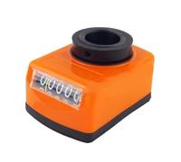 Contador de posición 04 Tipo Modelo Plástico Posición digital Indicador contador naranja negro Blanco(12mm-,K01-65_I -CLOCKWISE_1.75)