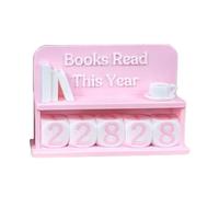 Contador de progreso de lectura manual para decoración de estanterías, lo que permite un fácil seguimiento y aumenta la motivación