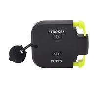 Contador de puntajes de puntaje de golf, 2pcs Mini Golf Scote Stroke Stroke Counter Clicker Portable Portable de 2 dígitos SPORTOBLE DE SPORT Outdoor con función de cero auxiliar (Negro y verde)