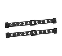 Contador de puntuación de futbolín para niños, 2 unidades, marcador de mesa de futbolín, color negro, 18 x 2 x 1,1 cm