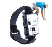 Contador de puntuación de golf, con forma de reloj, marcador manual de pulsera, banda ajustable, mini guardián | Clicker mecánico de golf, herramienta de contador de mano para deportes, entrenamiento