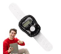 Contador de recuento digital - Contador de recuento digital | Clicker Manual con pantalla LCD, Rastreadores de Puntuación Decimal, Anillo de Grabador de Pantalla Reintable para LAP, Línea