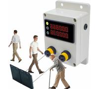 Contador de tráfico inductivo con paneles reflectantes y pantalla de doble fila para conteo de personas minoristas