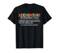 Contador Definición Divertida Temporada de Impuestos Contabilidad Amantes Camiseta