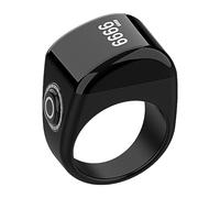 Contador Dhikr, Clicker contador de dedos, Contador de dedos inteligente para oración con pantalla clara, contador de cuentas digital, Función de vibración, anillo de recordatorio de 5 tiempos de orac