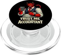 Contador Diablo | Protesta Humor Satanás Sin codicia Corporativa PopSockets PopGrip para MagSafe