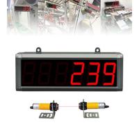 Contador digital automático, 4/5/6 dígitos, contador digital LED para cinta transportadora y línea de producción, contador de visitantes con pantalla digital LED, para escuela de línea