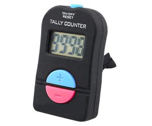 Contador digital - Clicker manual electrónico, contador portátil, diseño conectado con cordón, dispositivo para agregar y restar personas para el seguimiento de asistencia en eventos deportivos