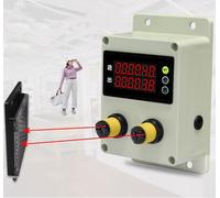 Contador digital Contador de personas digital bidireccional, distancia de detección ajustable para un monitoreo preciso del tráfico minorista, ideal para supermercados, tiendas y parques
