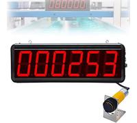Contador Digital Contador Digital LED de 3 Pulgadas automático Pantalla 0-999999 con Sensor infrarrojo, 6 dígitos Inteligente para fábricas, almacenes, centros logísticos,