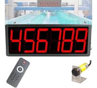 Contador Digital Contador LED Digital, Contador con Pantalla LED de 3 Pulgadas, Distancia de detección de 70 m, Rango de conteo de 0 a 999999, con Control Remoto, Conteo automático, para CIN