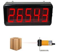 Contador Digital De 5 Dígitos, Pantalla LED De 3 Pulgadas Con Control Remoto, Memoria De Apagado, Cuenta Hasta 99999, Distancia De Detección De 0 a 5 M, Para Líneas De Producción, Cintas Transportador